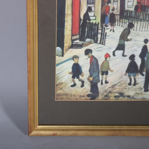 542 - After LS Lowry, a vintage print 