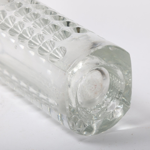 563 - RUDOLF JURNIKL for Rudolfova Hut Dubi Glassworks, a 1960s' designed press glass vase, height 25cm