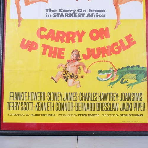 316 - FILM POSTER - Carry On Up The Jungle, Peter Rogers Production, 1970, 102cm x 66cm, framed