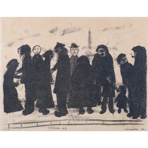 716 - Laurence Stephen Lowry (1887 - 1976), Shapes And Sizes, 1967, lithograph, image 46cm x 60cm, no. 24/... 