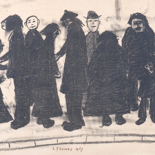 716 - Laurence Stephen Lowry (1887 - 1976), Shapes And Sizes, 1967, lithograph, image 46cm x 60cm, no. 24/... 