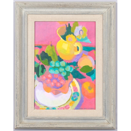 723 - Diana Sylvester RWA, Wednesday painting, oil on board, 34cm x 24cm, framed