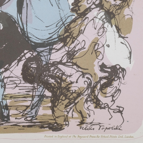 759 - Feliks Topolski (1907 - 1989), This England, lithograph for School Prints Ltd, Baynard Press SP19, 1... 