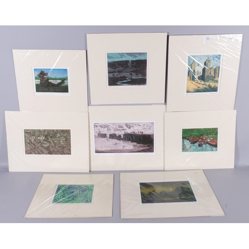 765 - Kathleen Crozier, group of colour etchings, all signed in pencil, all mounted (8)