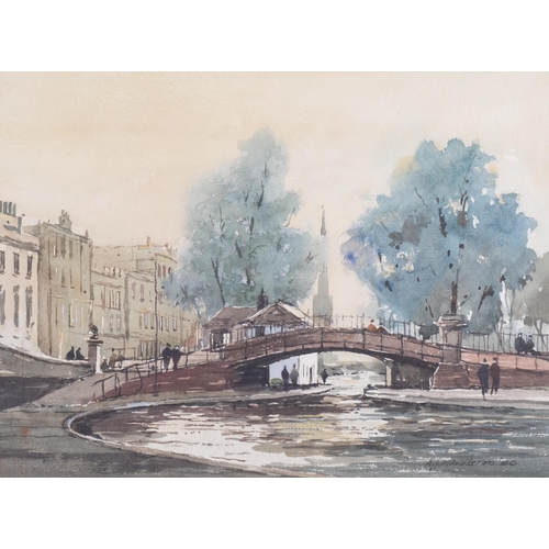 778 - Alan Middleton (1926 - 1998) (Wapping Group), Little Venice W2, watercolour, 25cm x 34cm, framed