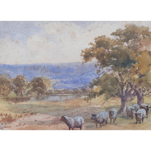 809 - George Hiscox (1830 - 1901), Windsor Park, watercolour, 25cm x 34cm, framed