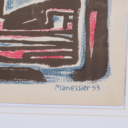 838 - Alfred Manessier (1911 - 1983), abstract, original lithograph, 1953, issued XXe Siecle, no. 4, 1954,... 