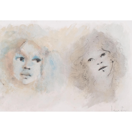 843 - Leonor Fini, 2 faces, original lithograph, signed in pencil, sheet 39cm x 55cm, unframed