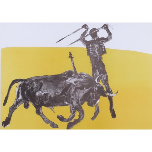 856 - Elisabeth Frink (1930 - 1993), Corrida II, lithograph, signed in pencil, no. 23/70, 56cm x 76cm, fra... 