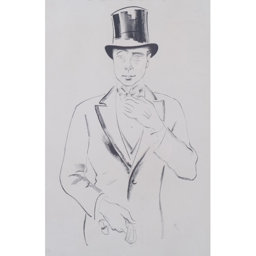 878 - Edmond Xavier Kapp, King Edward VIII, lithograph, signed in pencil, 1932, no. 23/50, 55cm x 42cm, fr... 