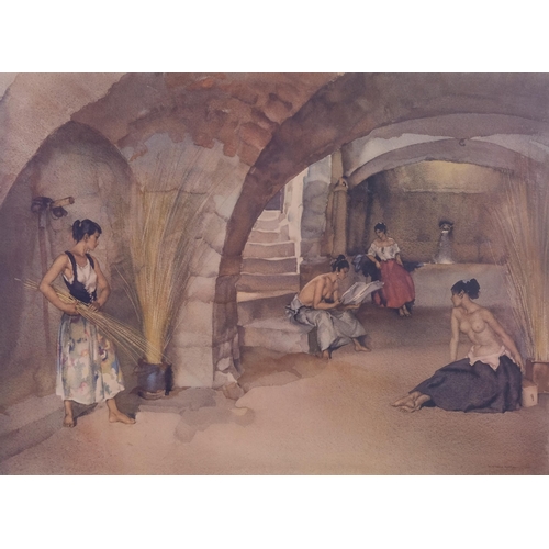 879 - William Russell Flint, The Four Sisters, lithograpy, signed in pencil, image 45cm x 61cm, framed