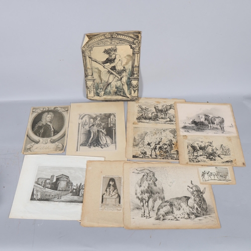 927 - Folder of Old Master prints and engravings