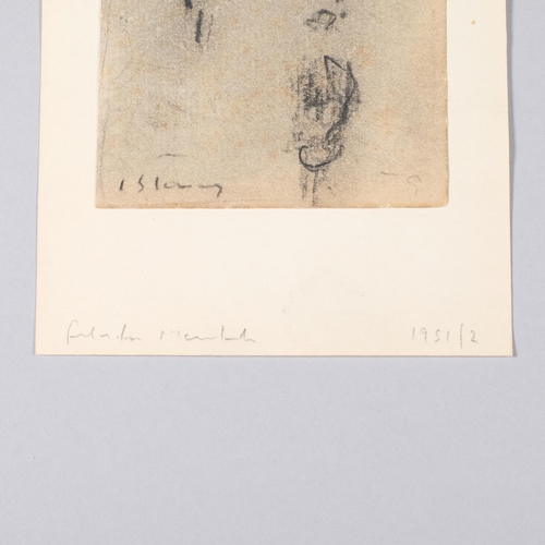 715 - **Description change** Manner of Laurence Stephen Lowry (1887 - 1976), figure sketches, charcoal/cra... 