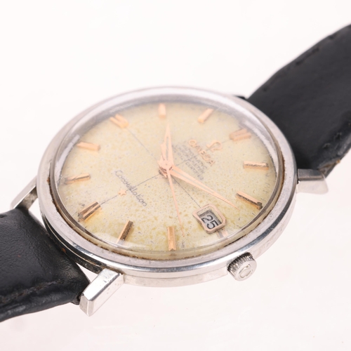 1008 - OMEGA - a Vintage stainless steel Constellation chronometer automatic wristwatch, ref. 168.004, circ... 