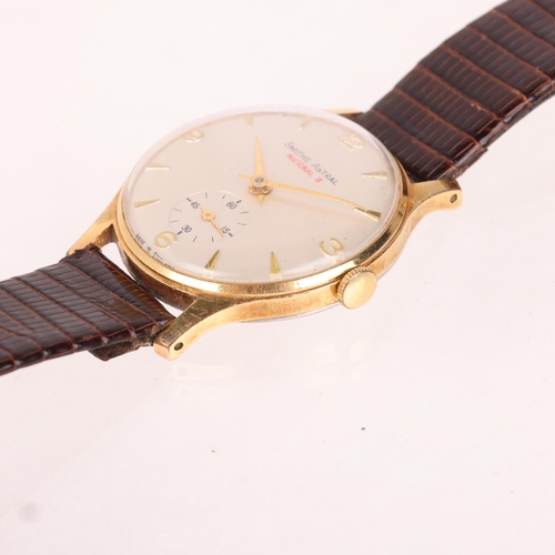 1014 - SMITHS ASTRAL - a Vintage gold plated stainless steel National 15 mechanical wristwatch, circa 1960s... 