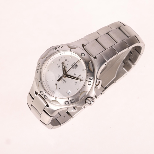 1017 - TAG HEUER - a stainless steel Kirium Professional 200M quartz chronograph calendar bracelet watch, r... 