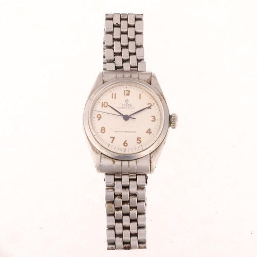 1022 - TUDOR - a Vintage stainless steel Oyster Royal mechanical bracelet watch, ref. 7934, circa 1959, sil... 