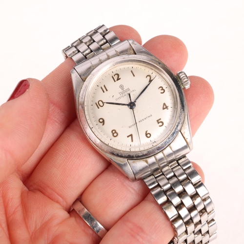 1022 - TUDOR - a Vintage stainless steel Oyster Royal mechanical bracelet watch, ref. 7934, circa 1959, sil... 