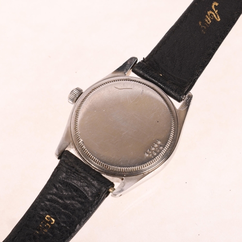 1023 - TUDOR - a Vintage stainless steel Oyster mechanical wristwatch, ref. 7804, circa 1950s, silvered dia... 