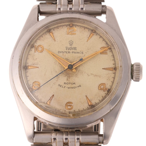 1024 - TUDOR - a Vintage stainless steel Oyster Prince self-winding Rotor automatic bracelet watch, ref. 78... 