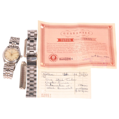 1024 - TUDOR - a Vintage stainless steel Oyster Prince self-winding Rotor automatic bracelet watch, ref. 78... 