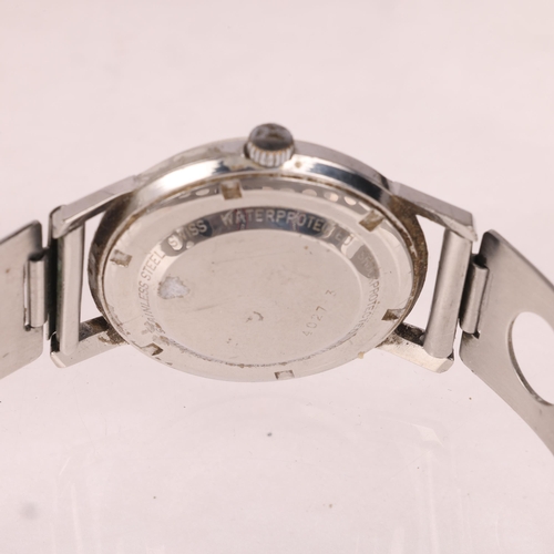 1025 - HAMILTON - a Vintage stainless steel automatic calendar wristwatch, ref. 4027-3, circa 1970s, silver... 