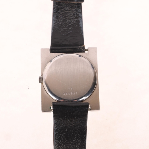 1029 - LONGINES - a Vintage stainless steel mechanical wristwatch, ref. 8099, circa 1969, oval silvered dia... 