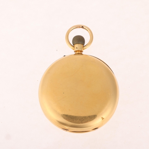 1053 - A late 19th century 18ct gold open-face keyless pocket watch, by George Jamieson & Son of Aberdeen S... 