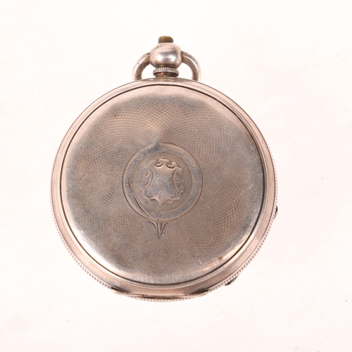 1058 - An early 20th century silver open-face key-wind pocket watch, by The Veracity Watch Masters Ltd of R... 