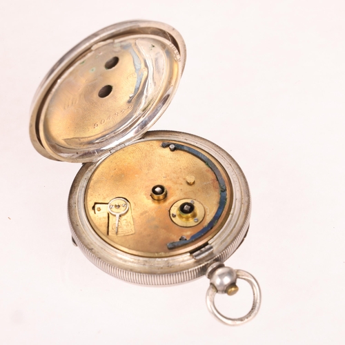 1058 - An early 20th century silver open-face key-wind pocket watch, by The Veracity Watch Masters Ltd of R... 