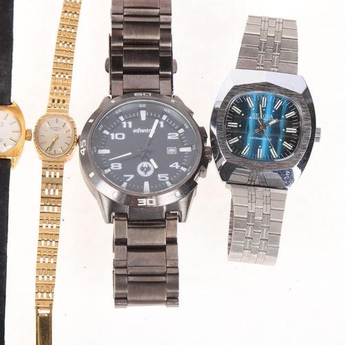 1064 - Various wristwatches, including Lanco, Roidor, Infantry, etc