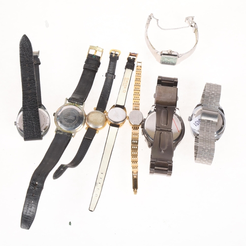 1064 - Various wristwatches, including Lanco, Roidor, Infantry, etc