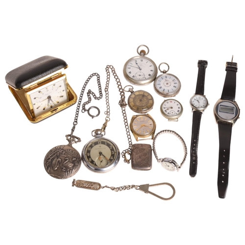 1065 - Various wristwatches and pocket watches, including Seiko automatic, First World War Period Officer's... 