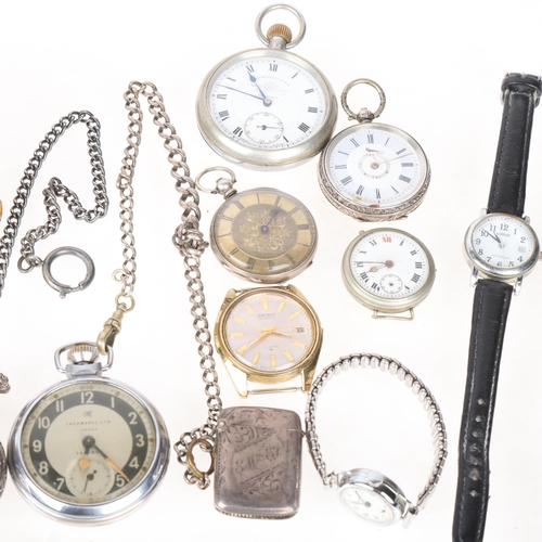 1065 - Various wristwatches and pocket watches, including Seiko automatic, First World War Period Officer's... 