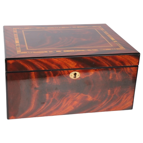 1069 - RAPPORT - a faux wood 12-watch storage box, with removeable internal tray, H15cm, W30cm, D24cm