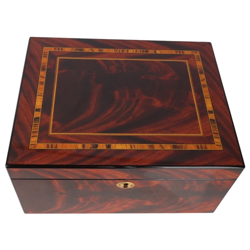 1069 - RAPPORT - a faux wood 12-watch storage box, with removeable internal tray, H15cm, W30cm, D24cm