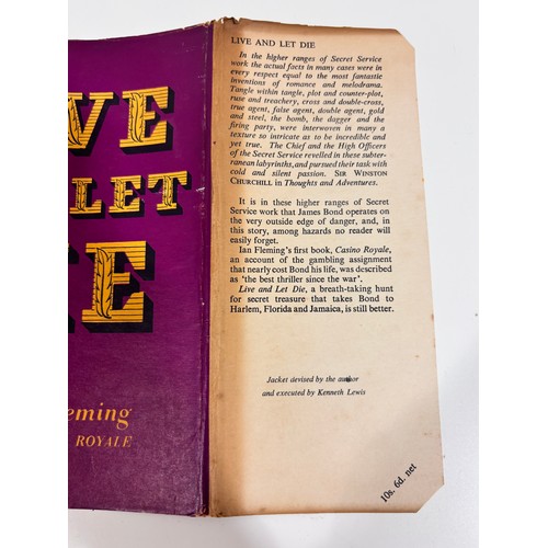 89 - Ian Fleming: 'Live and Let Die', 3rd Edition Jonathan Cape, London 1956, cloth black/gilt hardcover ... 