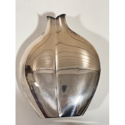 427 - Kultakeskus - a Finnish modernist silver plated tulip vase, originally designed by TAPIO WIRKKALA (1... 