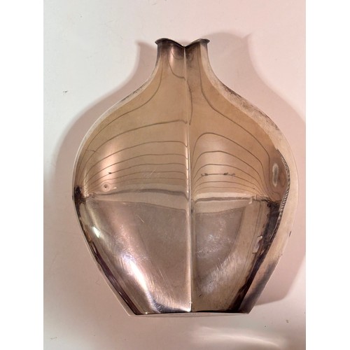 427 - Kultakeskus - a Finnish modernist silver plated tulip vase, originally designed by TAPIO WIRKKALA (1... 