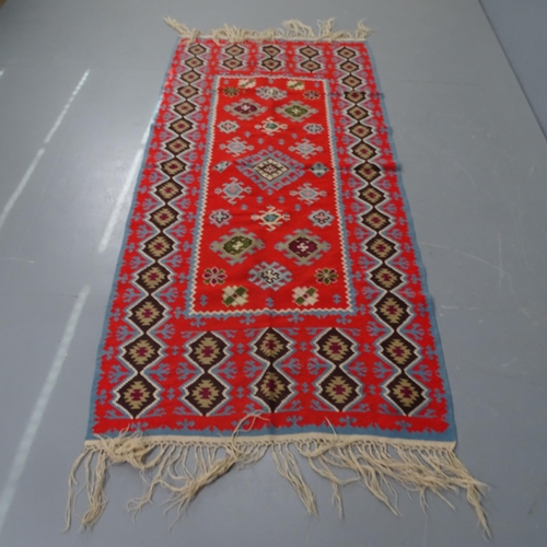 2305 - A Chobi Kilim runner,195 x 90cm