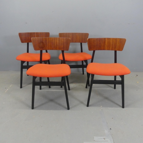 2599 - A set of four modern mid-century style dining chairs.