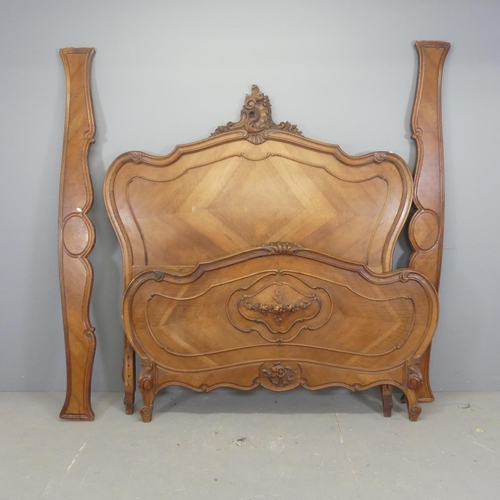 2655 - A French walnut Louis XV style 4'6