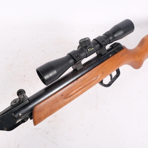 132 - An L Gamo, Spain, .22 air rifle, with a BSA 4x32 scope, L103cm