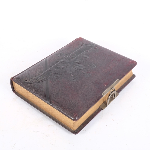 166 - A Victorian photograph album and photographs