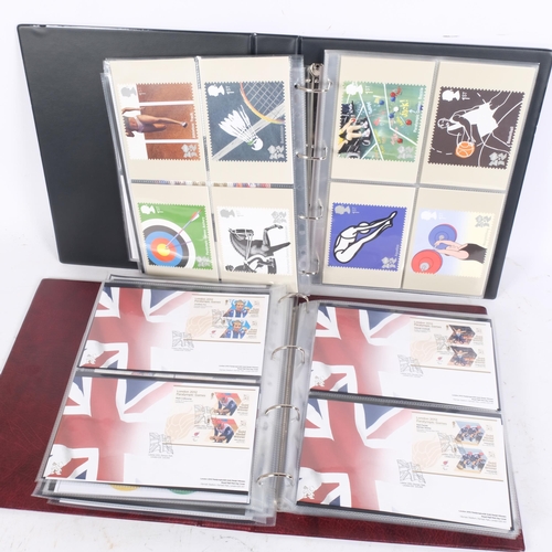 167 - 2 albums of London 2012 First Day Covers, first album including Paralympic Games, second album inclu... 