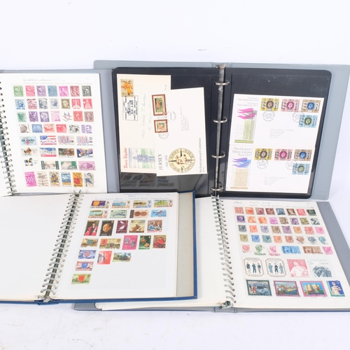 168 - 4 albums of various First Day Covers, stock books