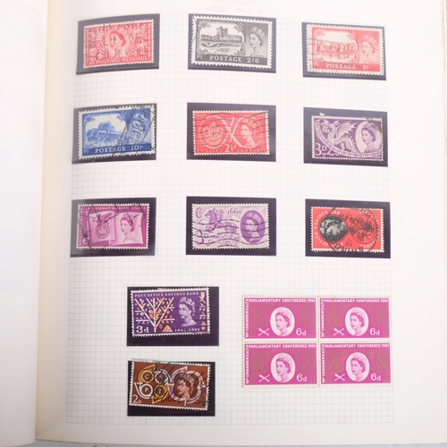 173 - An album of decimal and pre-decimal British stamps, including a Penny Black, Penny Reds, Lilacs, etc