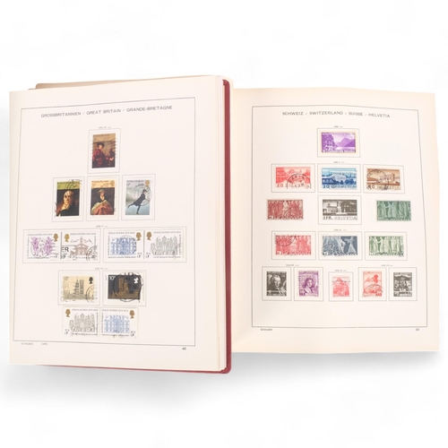 174 - A partial album of Swiss Mint stamps, and an album of Great British decimal and pre-decimal stamps, ... 