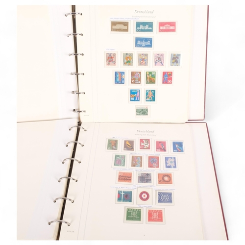 184 - 2 albums of West German Mint stamps, 1949 - 1979