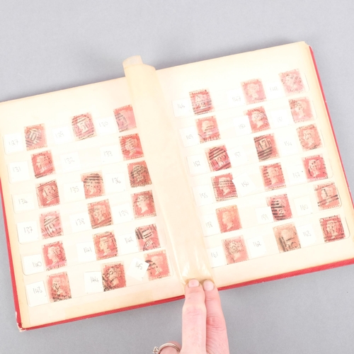 203 - A Queen Victoria Penny Red stamp album (SG43), plate nos. 71-224